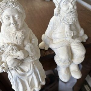 Charming White Holiday Figurine Pair